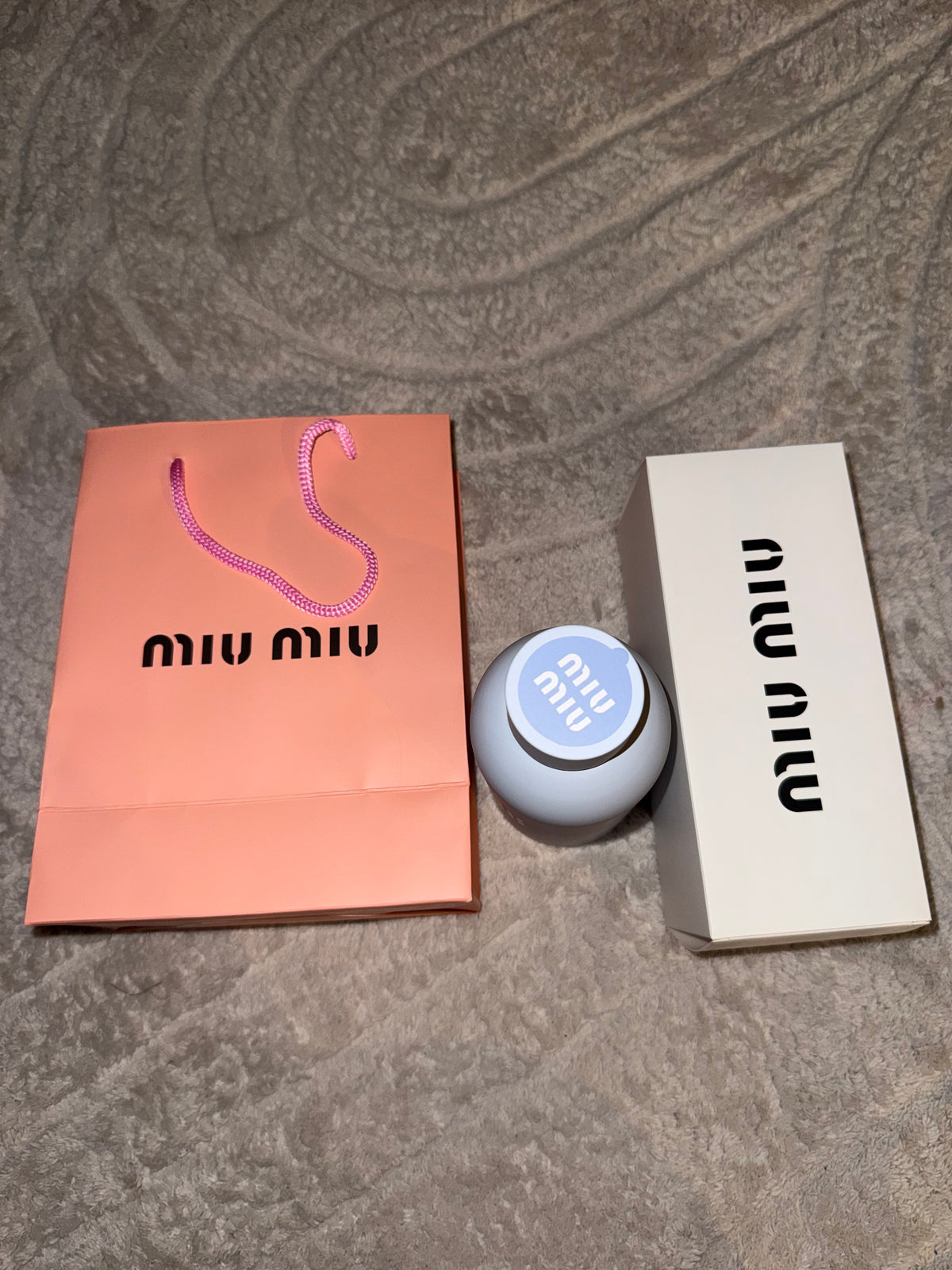 Miu Miu stainless steel bottle set