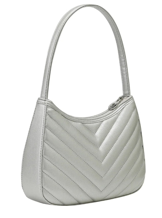 Valentino Orlandi Rowe Shoulder bag- Silver