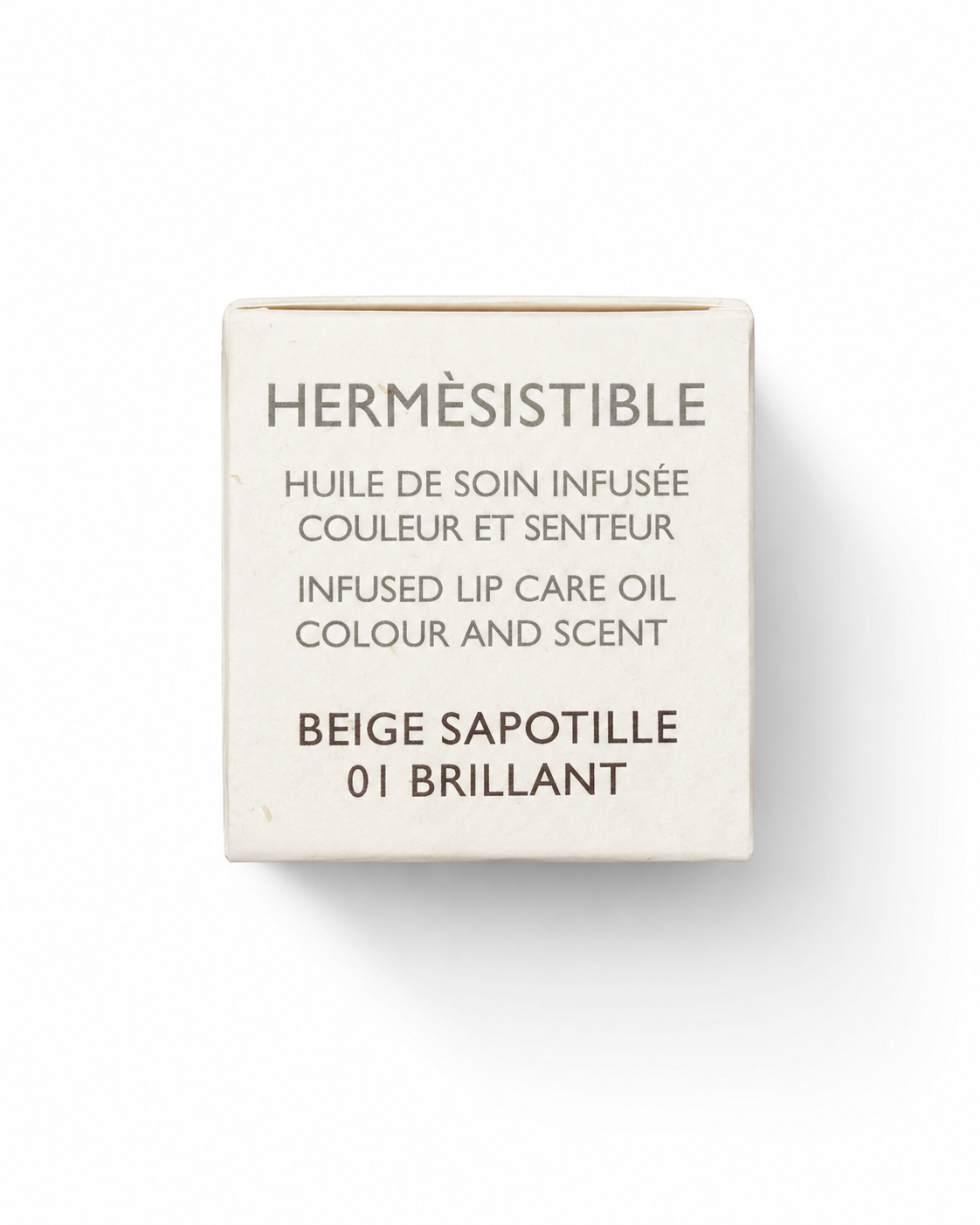 Hermès Hermèsistible Infused Lip Care Oil – 01 Beige Sapotille