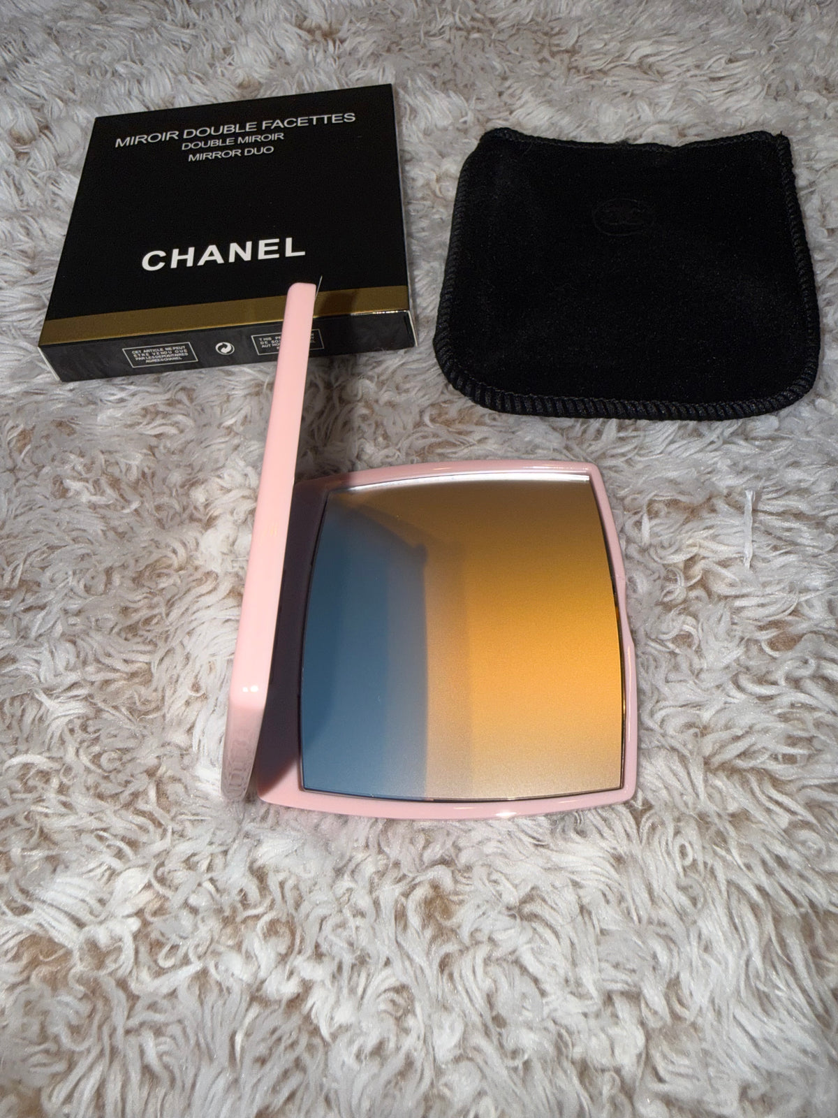 CHANEL Miroir Double Facettes Pink Compact Mirror