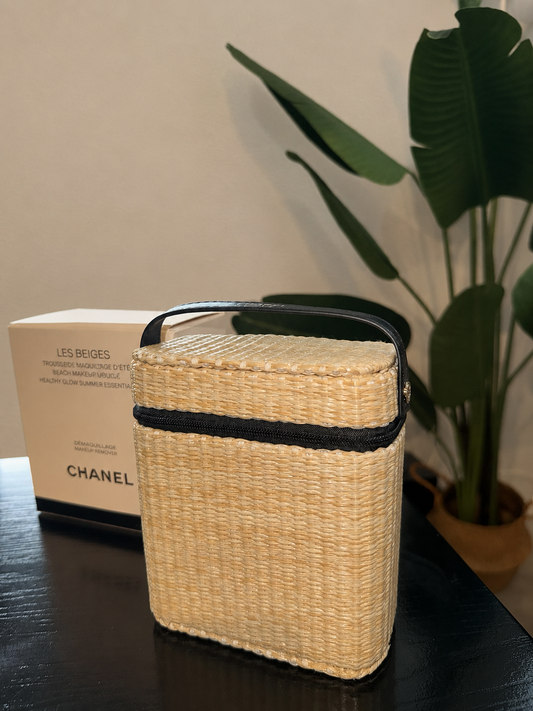 Chanel Les Beiges Woven Basket Bag with Box