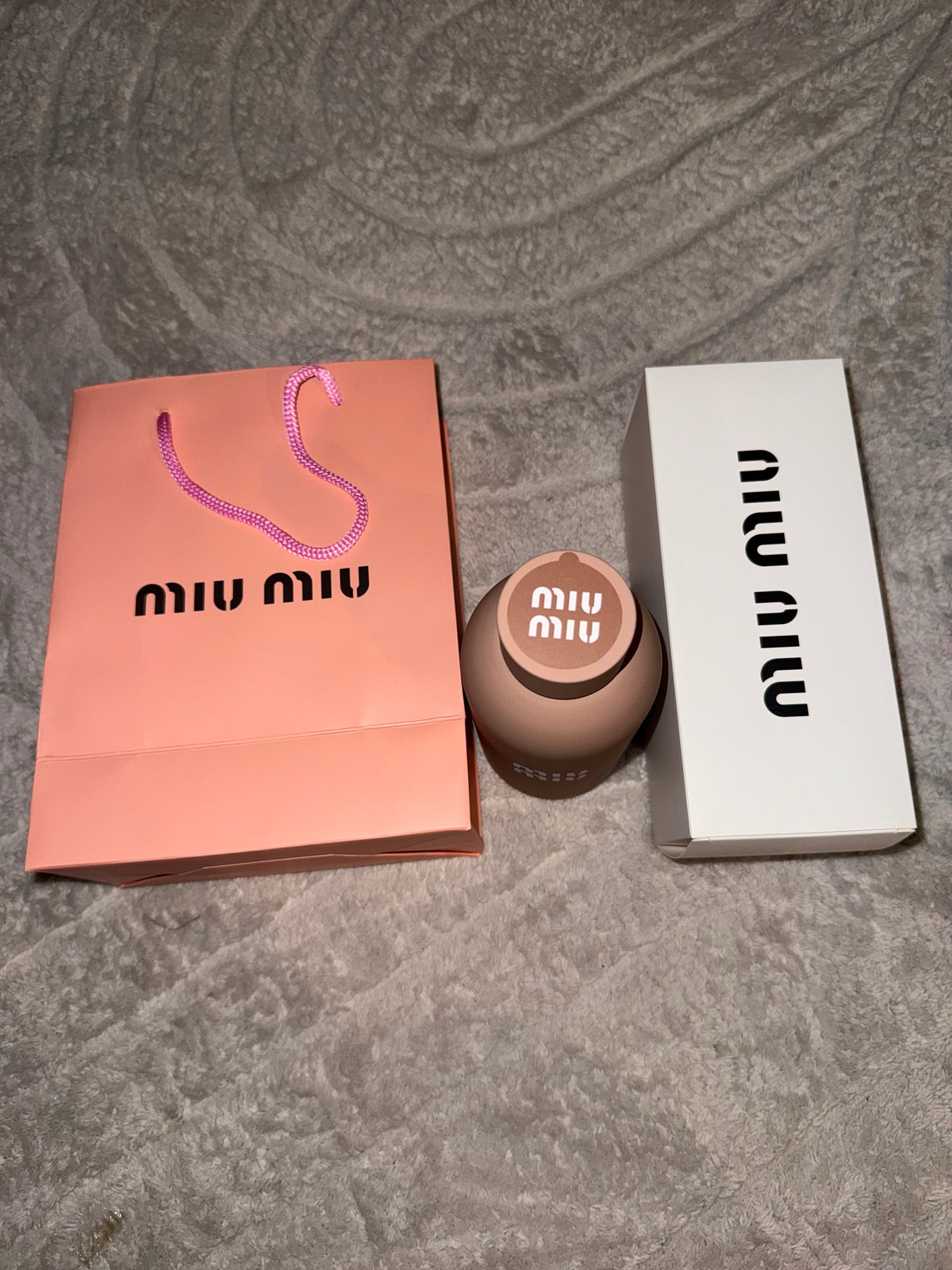 Miu Miu stainless steel bottle set