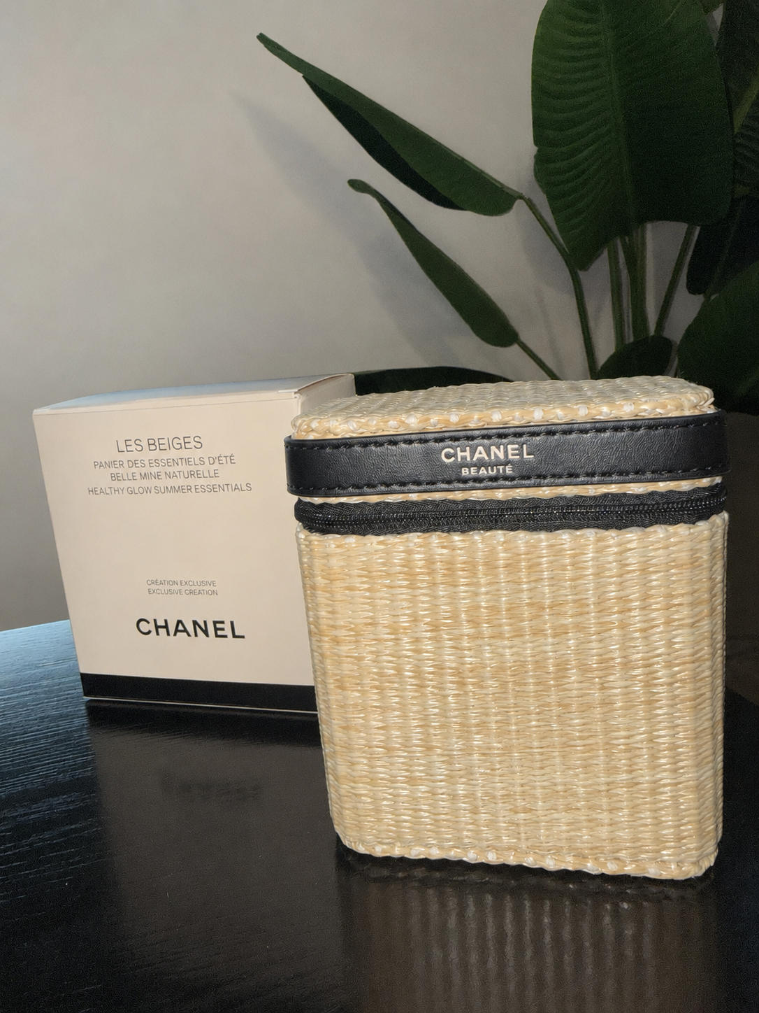 Chanel Les Beiges Woven Basket Bag with Box