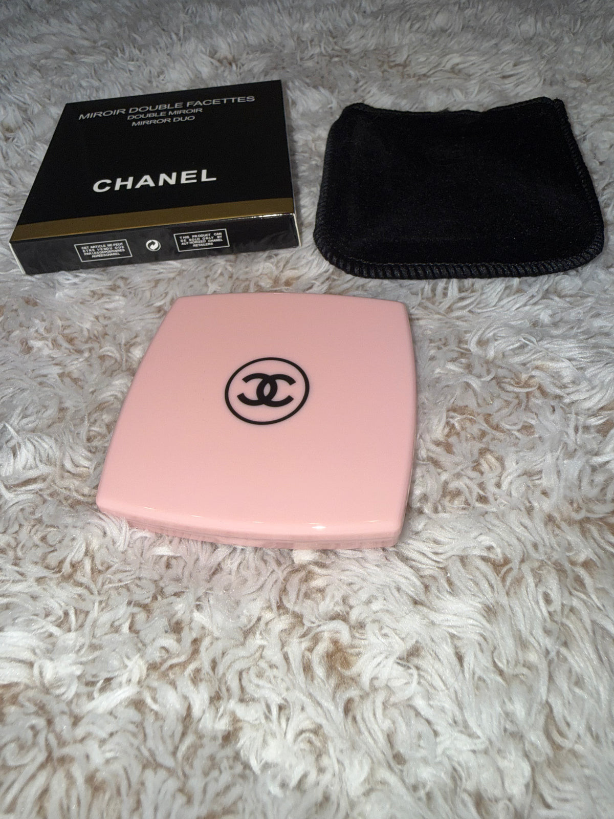 CHANEL Miroir Double Facettes Pink Compact Mirror