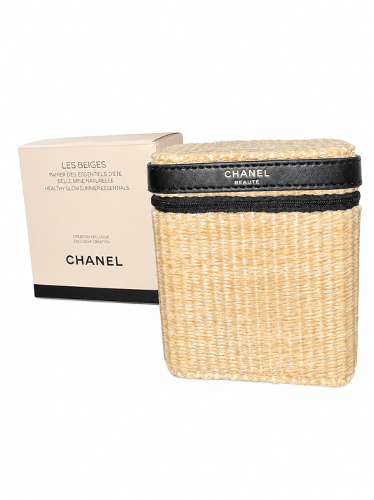 Chanel Les Beiges Woven Basket Bag with Box