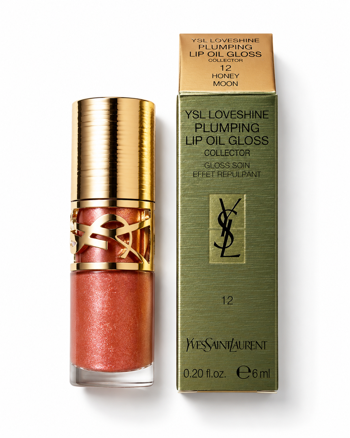 YSL Loveshine Plumping Lip Oil Gloss – 12 Honey Moon