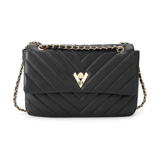 Valentino Orlandi Quilted Chevron Chain Shoulder Bag – New With Tags