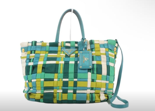 Prada Woven Tessuto Shopping Tote0 Pre owned