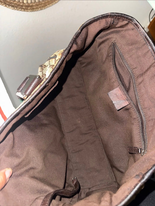 Gucci GG Canvas Web Handle Tote Bag- Vintage Preowned