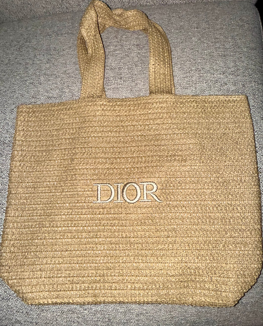 Dior Beauty Raffia Summer Tote Bag