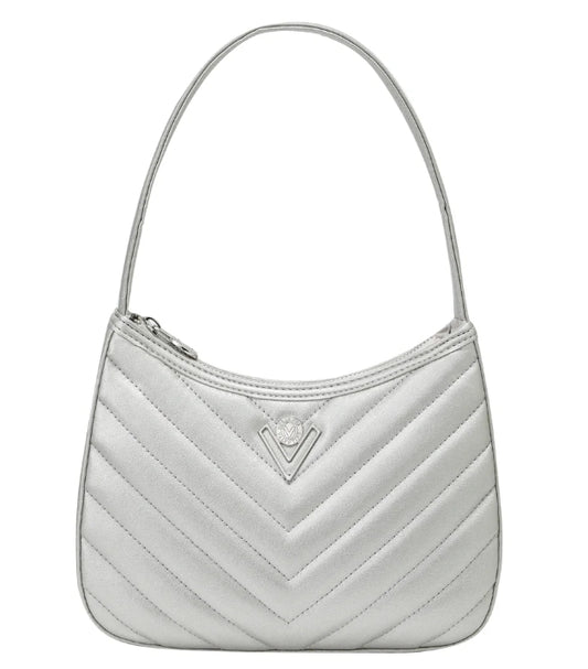 Valentino Orlandi Rowe Shoulder bag- Silver