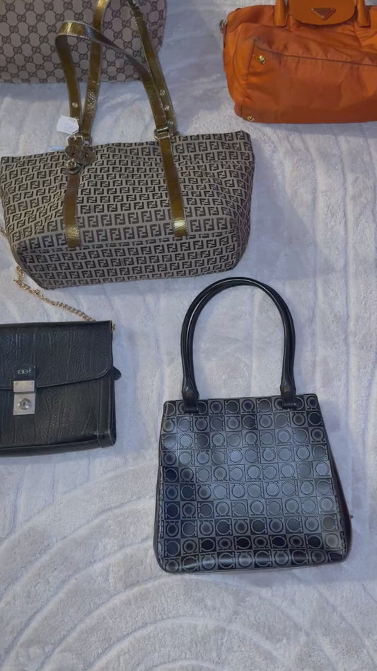 16 bag lot. Mixed authentic luxury